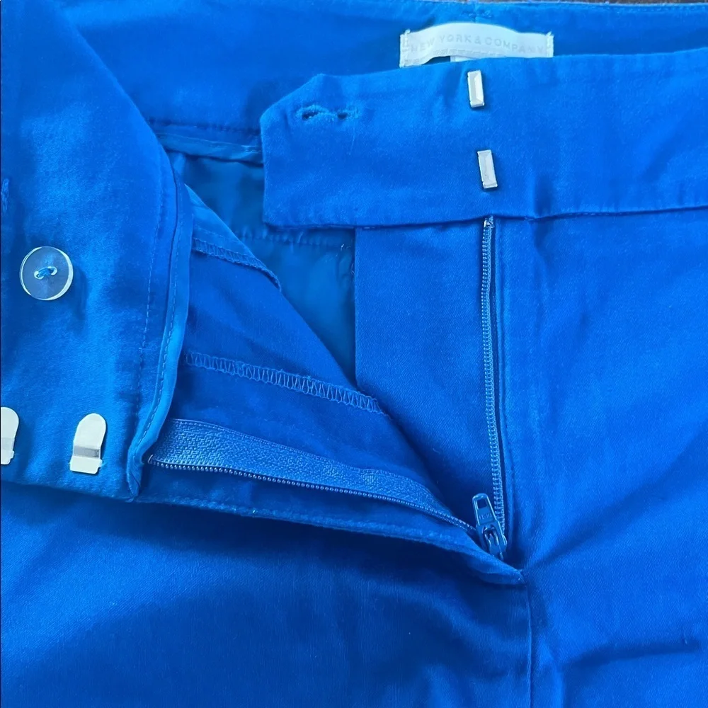 New York & Company Vibrant Blue Women's 🩳Bermudas